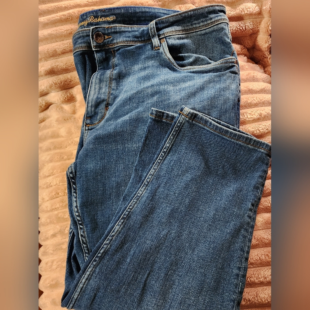 MEN'S TOMMY BAHAMA INDIGO PALMS  JEANS 44 X 30